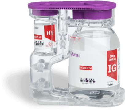 HYQVIA 200-mL, dual-vial unit.